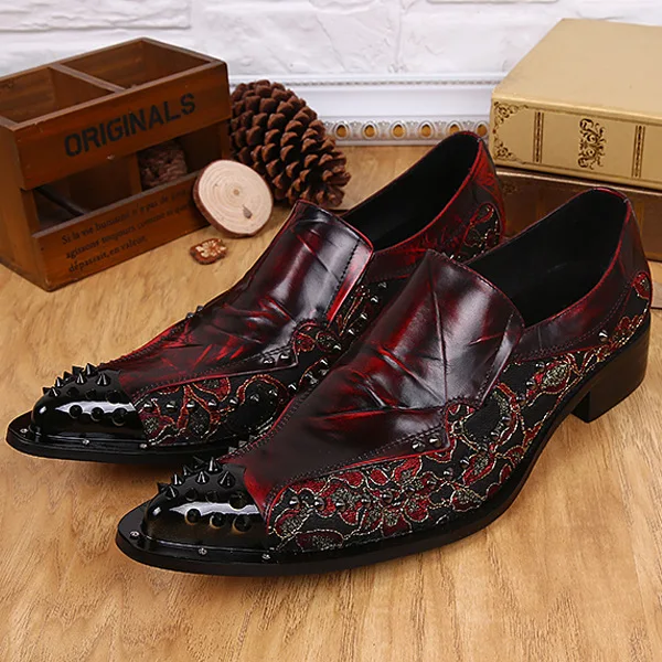 

Man Loafers Cow Leather Steel Toe Leisure British Style Buty Meskie Genuine Leather Full Grain Leather Slip-on Rubber