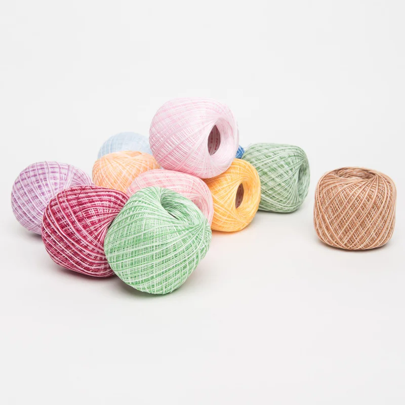 Thin Crochet Yarn Cotton for Knitting Crochet 27 Colors Thread Embroidery Knitting Lace Weaving Yarn Soft Sewing Accessories