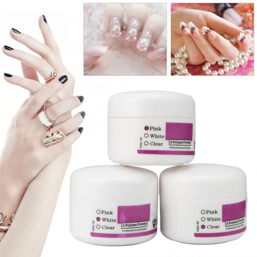 Acrylic Nail Powder 20g Acrylic Powder Crystal Nail Manicure Polymer Decor Nail Art Makeup Tools