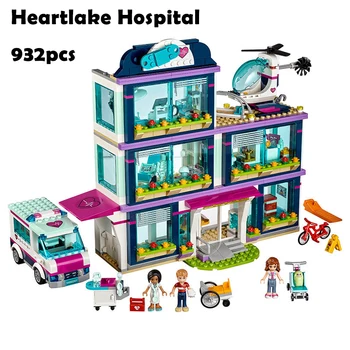 

01039 friends Girls Building Blocks toys Heartlake Hospital kids Bricks diy toy set girl gifts Compatible with 41318