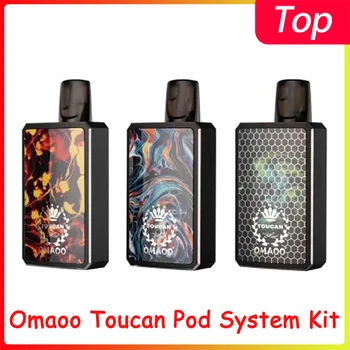 

Omaoo Toucan Pod Kit 900mAh Battery Electronic Cigarette Vape 2ml Cartridge Pod System Atomizer 1.2ohm Ceramic Coil Vaporizer
