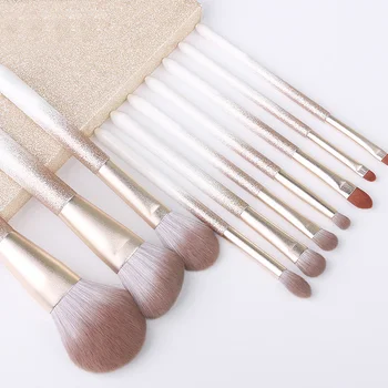 

10Pcs Makeup Brushes Sets Eye Cosmetic Powder Blush Foundation Eye Shadow Brush Soft Hair