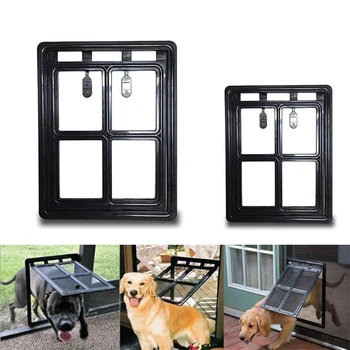 

AFBC Pet Dog Cat Gates Suspension Door Lockable Gate Way Cat Dog Pet Door netic Flap Door for Sns Anti-Mosquito Pet Suppl