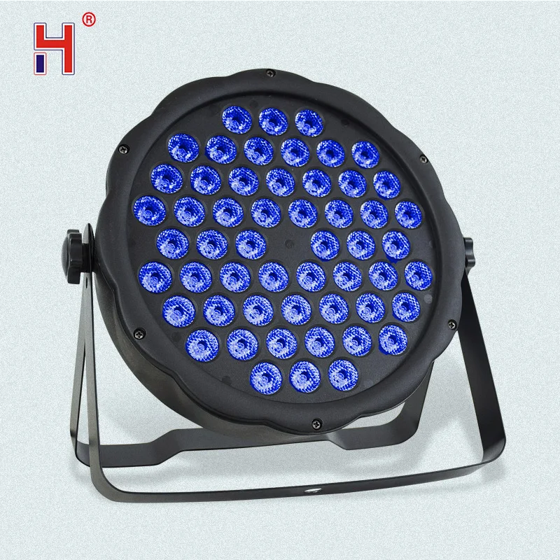 Плоский светодиодный Rgb светильник Par 54X3W стробоскоп с контроллером Dmx для