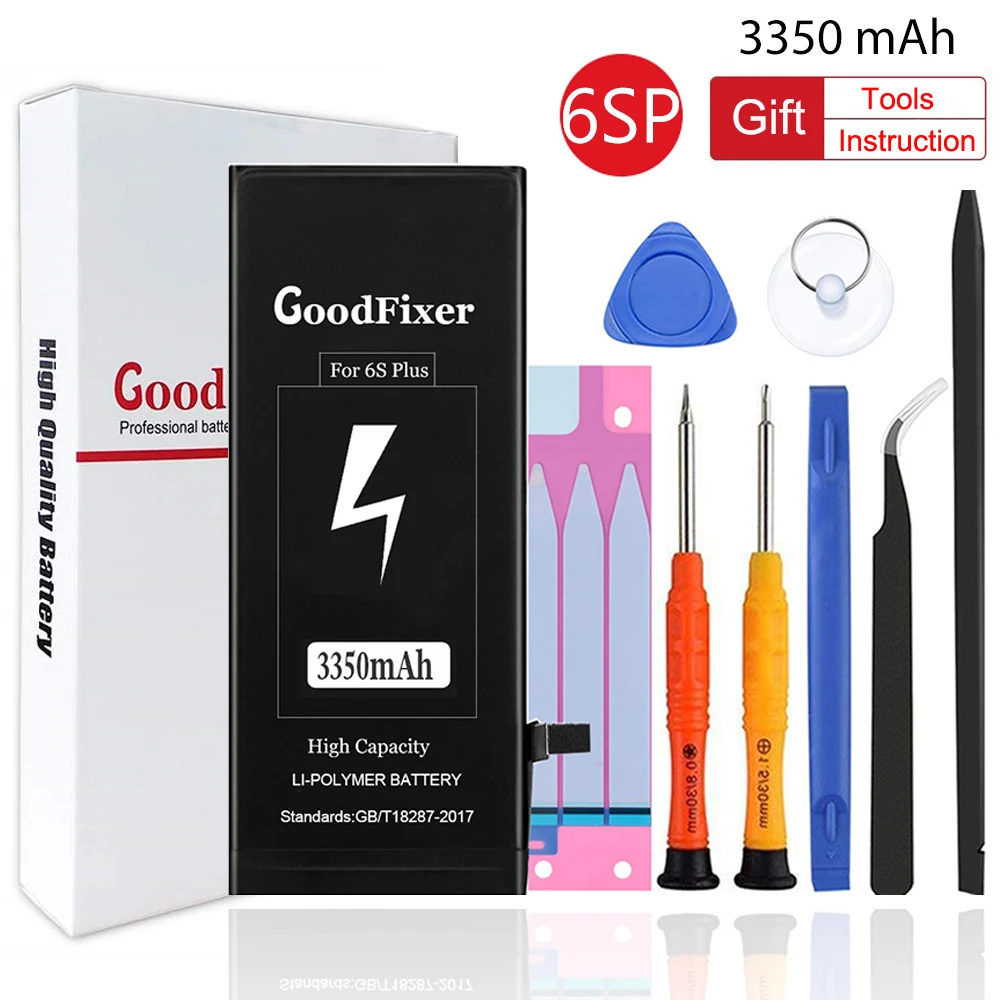 

High capacity 3350mAh iPhone 6s Plus Battery, Repair Tools Kit, New 0 Cycle Li-ion Replacement Battery for iphone 6s plus