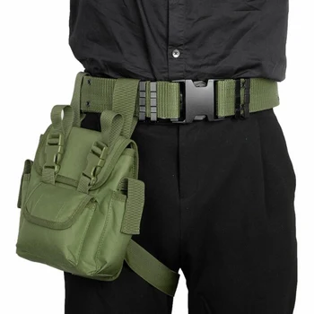 

Men Canvas Drop Leg Bag Waist Bag Fanny Pack Belt Hip Bum Military travel Multi-purpose Motorcycle Messenger Shoulder Bags