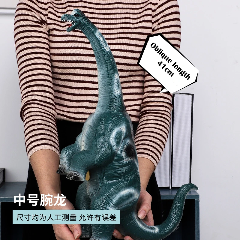 

VINYL Dinosaur Toys Jurassic World Tyrannosaurus Triceratops Brachiosaurus Model Puppets Toy for Children Birthday Gift