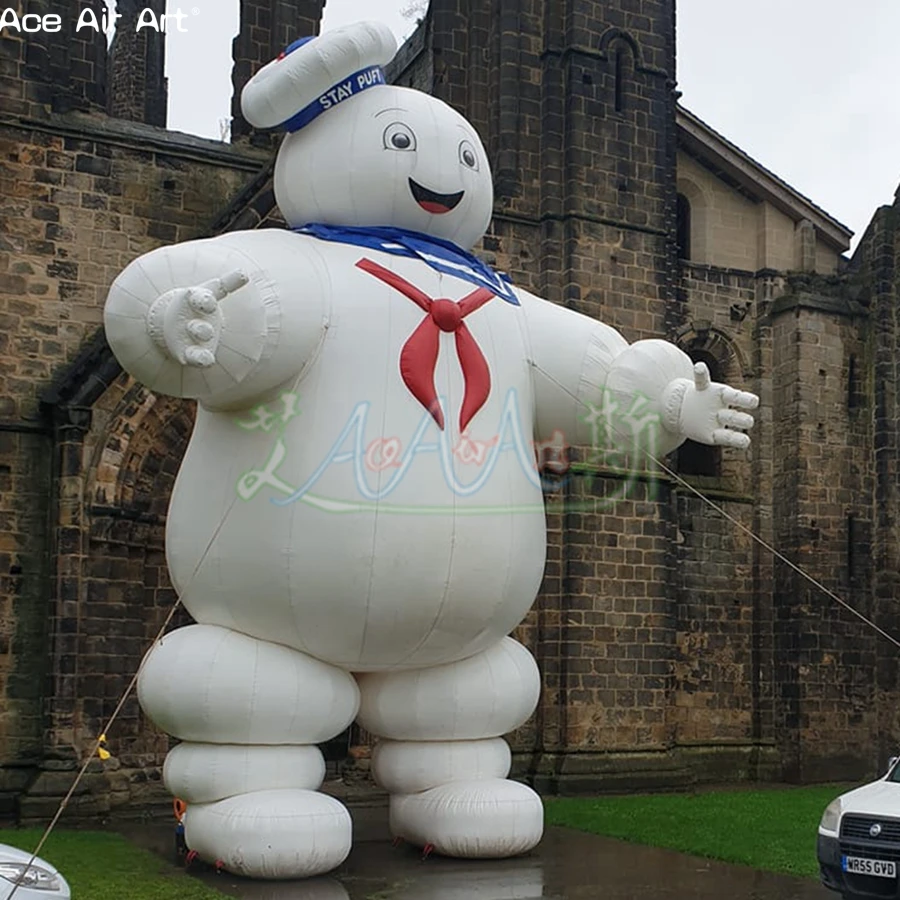 Огромный мультфильм Оксфорд персонаж надувной Ghostbuster Stay Puft воздушный шар