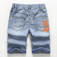 Ковбойские капри для мальчиков летние шорты тонкие Повседневные детские штаны в западном стиле с дырками для больших мальчиков модные корейские шорты
