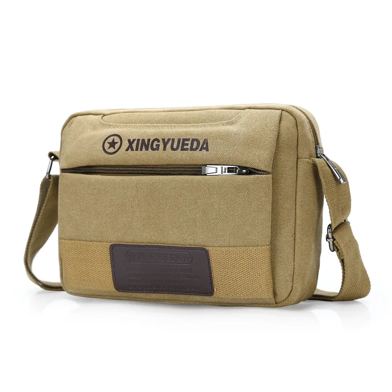 

Horizontal Version Canvas MEN'S Single-shoulder Bag Shoulder Briefcase Lightweight Travel Backpack