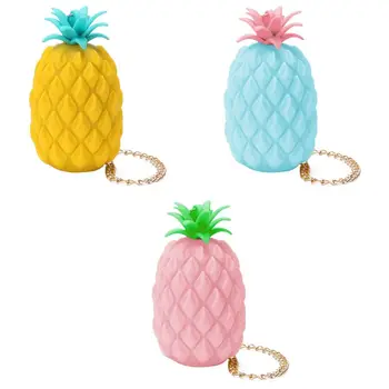 

Women Girls Mini Pineapple Shape Crossbody Silicone Shoulder Bag Lady Shopping Tote Chain Purse Messenger Satchel Handbag