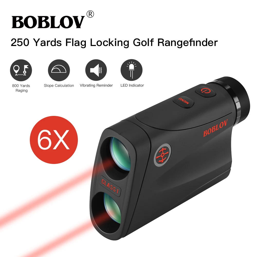  BOBLOV 6X rangefinder Hunting 800m Telescope Laser Distance Meter Golf Digital Monocular Range Find