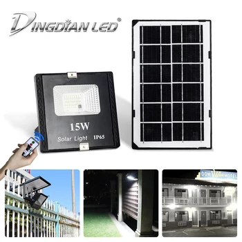 

LED Remote Control Flood Light 15W Solar Cast Light Street Lamp Waterproof Outdoor Solar Spot Lights LED floodlight for garden
