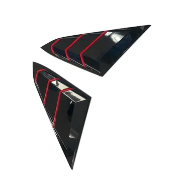 

Car Air Vent Window Louver Cover Black+Red Plastic Parts Replacement New
