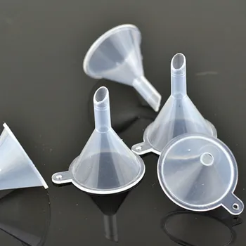 

10/25/50 Pcs Small Plastic For Perfume Diffuser Bottle Mini Liquid Essential Oil Funnels