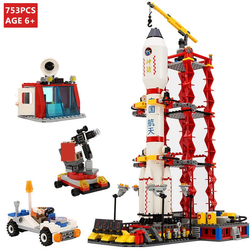 

Spaceport Space Shuttle Launch Center Rocket Building Blocks Sets Technic Juguetes Bricks Assembly Brinquedos Toys for Children