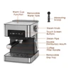 Home Use 20BAR Italy Coffee Machine Semiautomatic Intelligent Concentrate Steam Milk Froth One Express Makers With Cappuccino 5