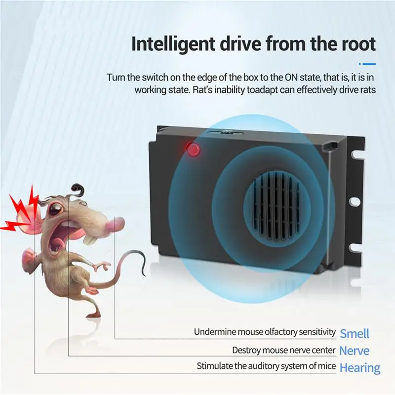 

Multifunctional Ultrasonic Pest Repeller Rat Mouse Mice Spider Deterrent Reject Rodent Control Bug Mole Electronic Trap