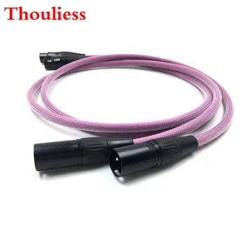 

Thouliess Pair Gold Plated XLR Balacned Audio Cable 3pin XLR Male to Female Amplifier Interconnect Cable with XLO HTP1 Cable