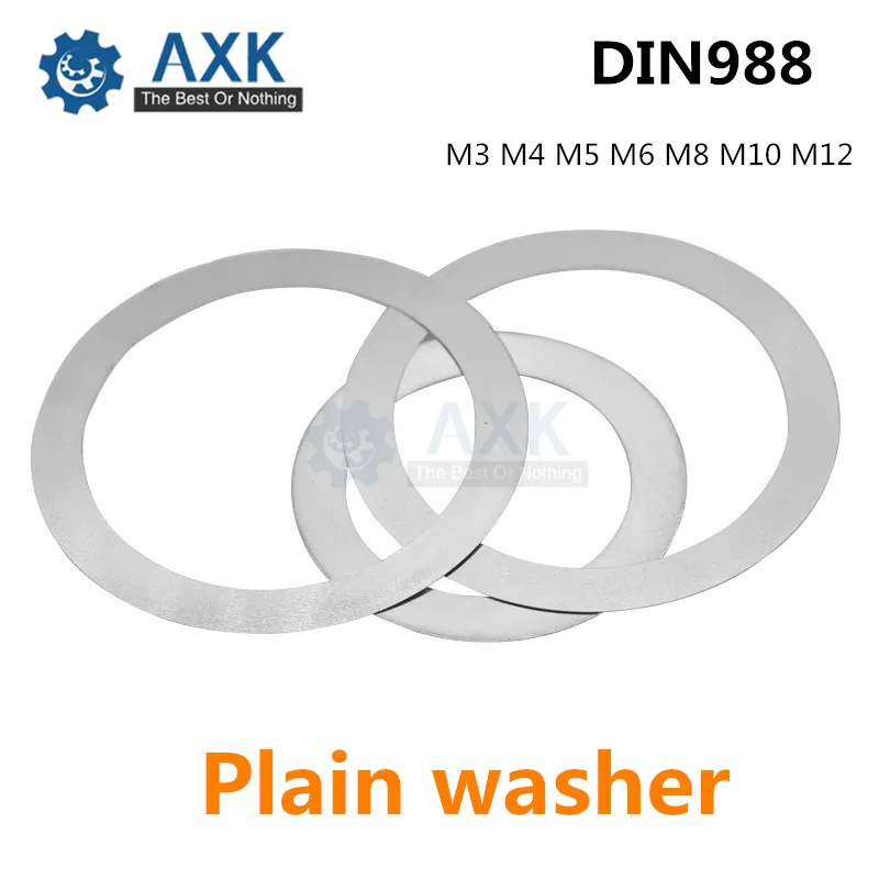 10 шт. M3 M4 m5 m6 m8 m10 m12 DIN988 304/A2 70 поддерживающие кольца из нержавеющей стали|Мойки| |