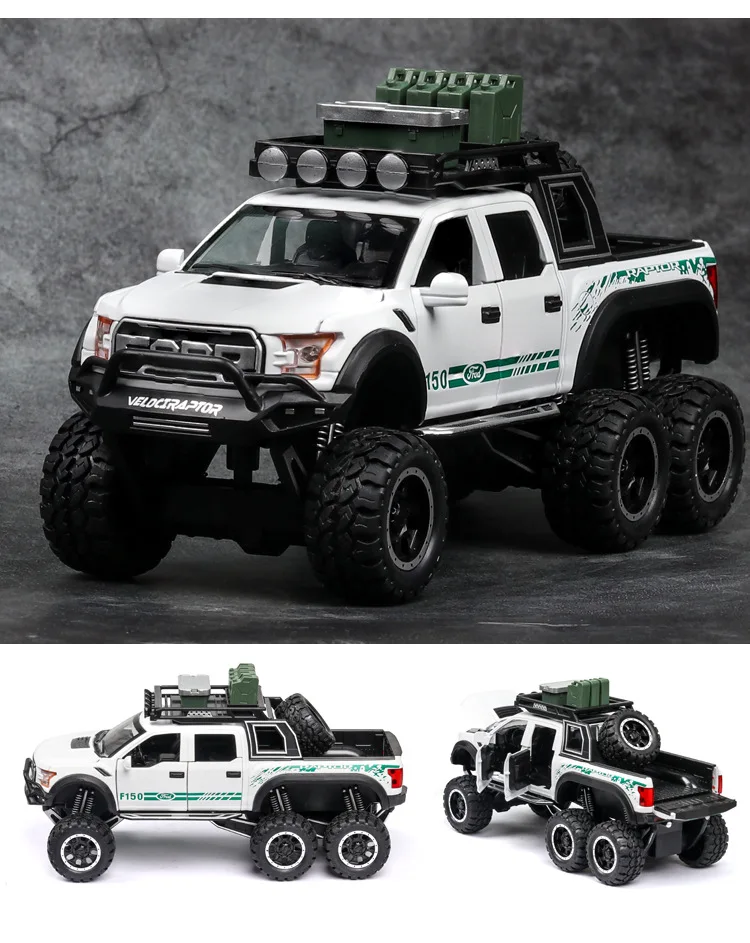 Большая имитация 1:28 Raptor F150 с Acousto-optic оттяжка для детской игрушки сплав модель автомобиля коллекционная машинка игрушка не 1:32