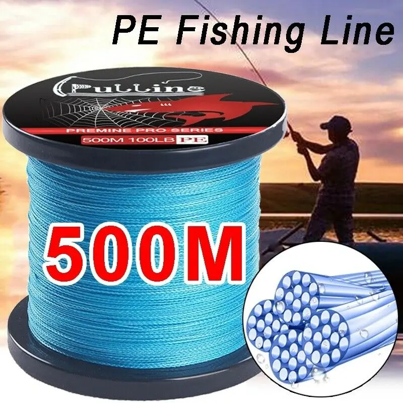 ONEVAN 500 м плетеная леска 6-100LB PE многофиламентная леска аксессуары