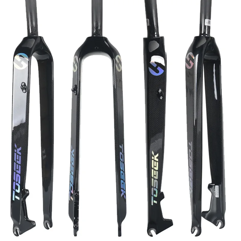

Colorful Laser Mark Straight 26/27. 5/29-Inch Disc Brakes All Carbon Fiber Mountain Bike Hard Fork Bicycle Front Fork