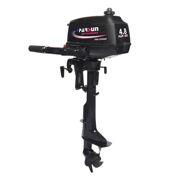 

2-Stroke 4.8Hp 75cc Water-Cooled Manual Short Axis Gas Marine Outboard Thruster For 2.3-4m Mini Boat Educational Toy For Kids