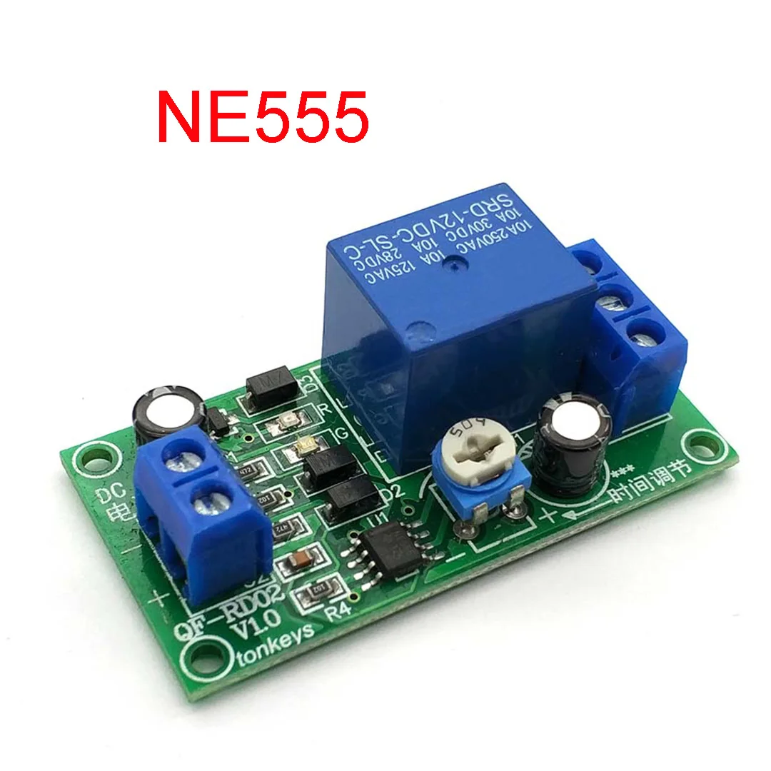 DC 12v 0-60 Second Delay Timing Timer Switch NE555 Time Relay Module Adjustable 
