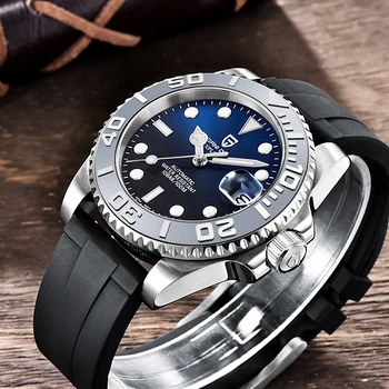 

PAGANI DESIGN 40mm Men's Mechanical Watches NH35A Top Brand Sapphire Glass 100M Waterproof Watch Business Men Mekaniska Klockor