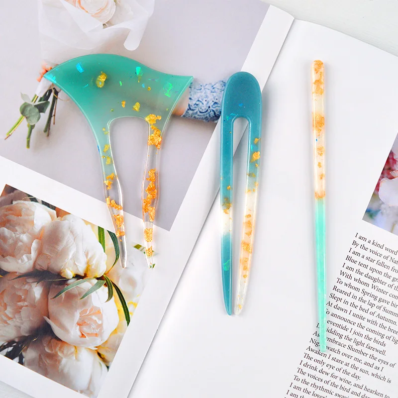 Tortoise Supply DIY hairpin silicone mold classical handmade crystal epoxy resin antique axe chopsticks | Украшения и аксессуары