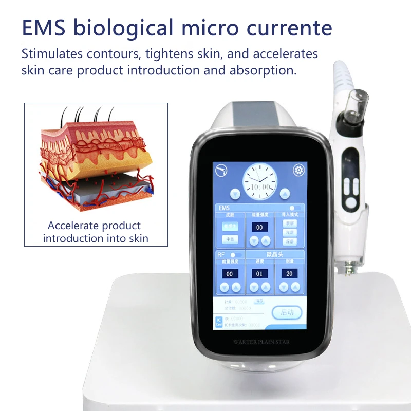 EMS RF радиочастотная мезотерапия нано Увлажняющий инструмент лицевой чистки оборудование для красоты и Омоложения Салон