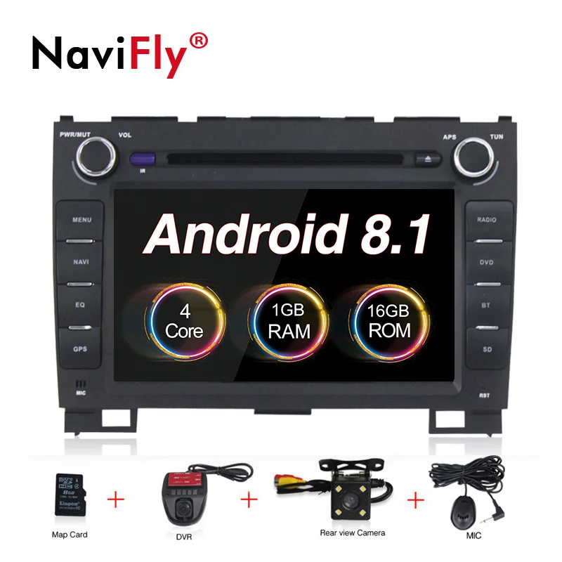 with DVR and camrea Android8.1 8 дюймов Автомобильная магнитола для Great wall Haval Hover H5 H3 с dvd плеером gps навигатор микрофон карта подарок - Цвет: with DVR and camrea