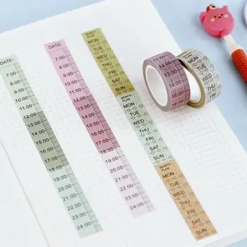 

Week Time Schedule Washi Paper Decorative DIY Sticky Scrapbooking Adhesive Tape