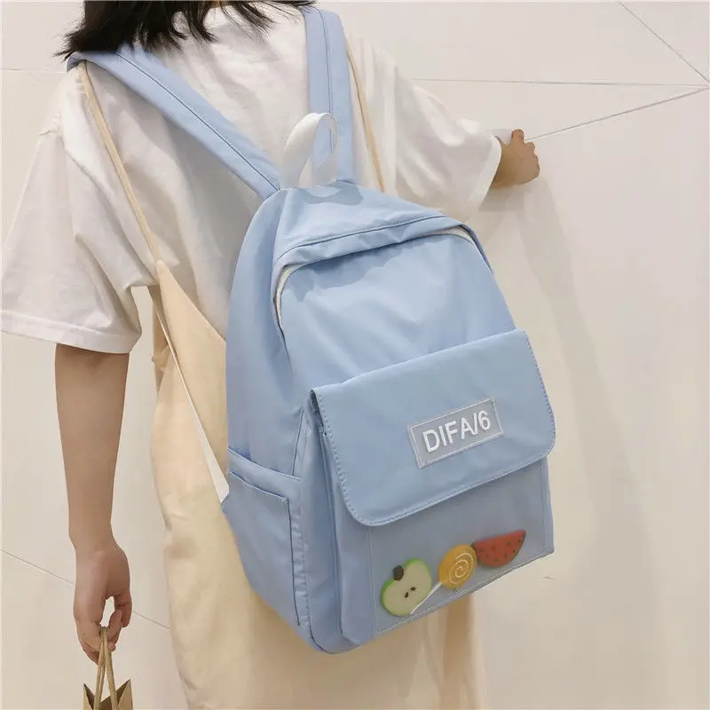 

Women Backpack School Bags for Teenage Girls Cute Cool College Student Bagpack Oxford Junior High School Back Pack Female 2020