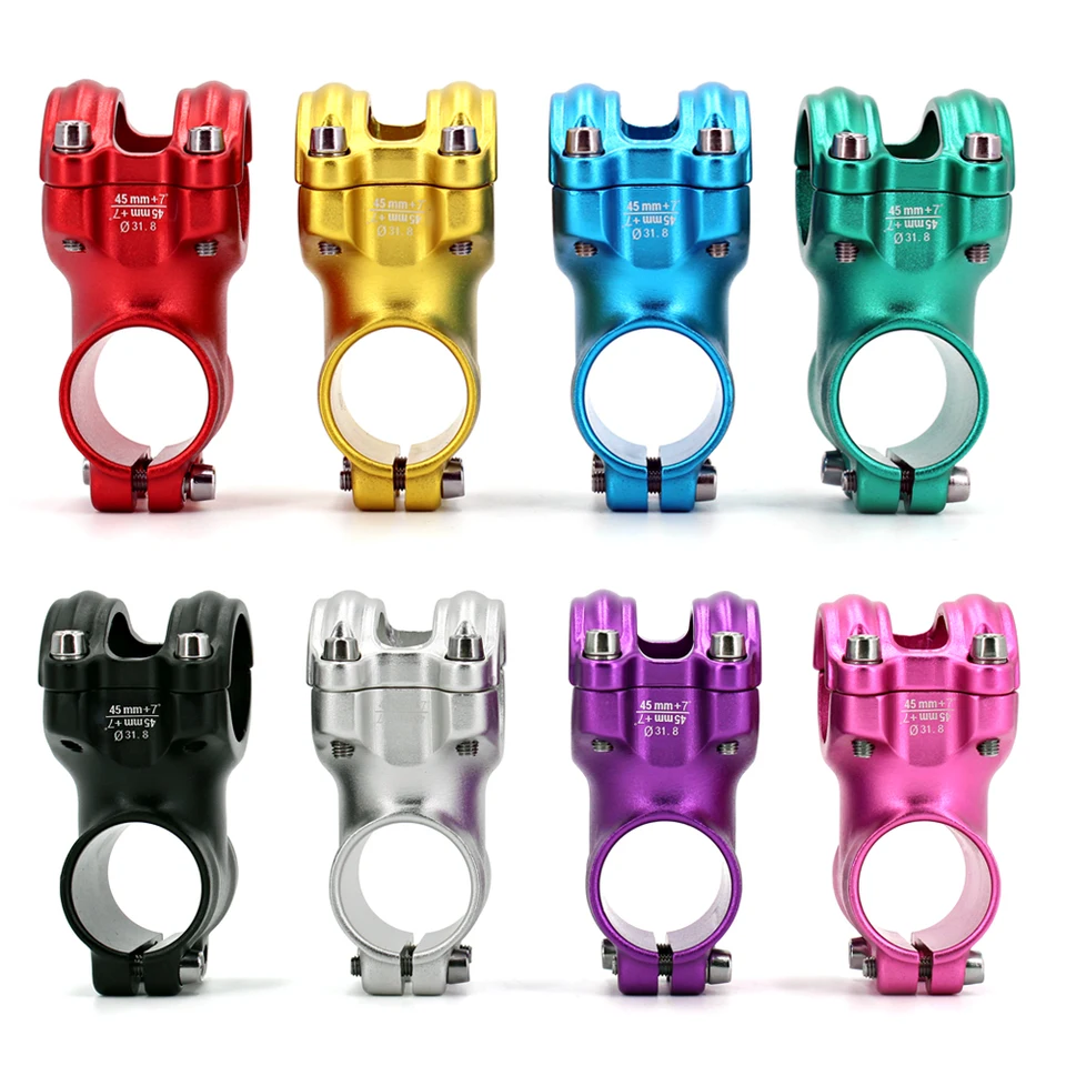 Potence De Guidon Vélo En Alliage Aluminium CNC - Ultra Légère (123g), Pour VTT Et Route - 31.8x35mm - Plusieurs Couleurs