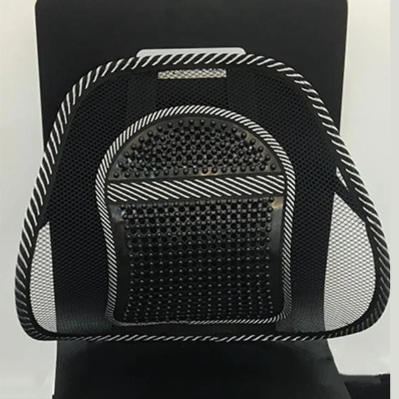 Массажное автомобильное сиденье с сеткой на спине/ткань в дырочку поддержка поясничной талии стул массажная подушка под спину для автомобилей домашний офис Новинка