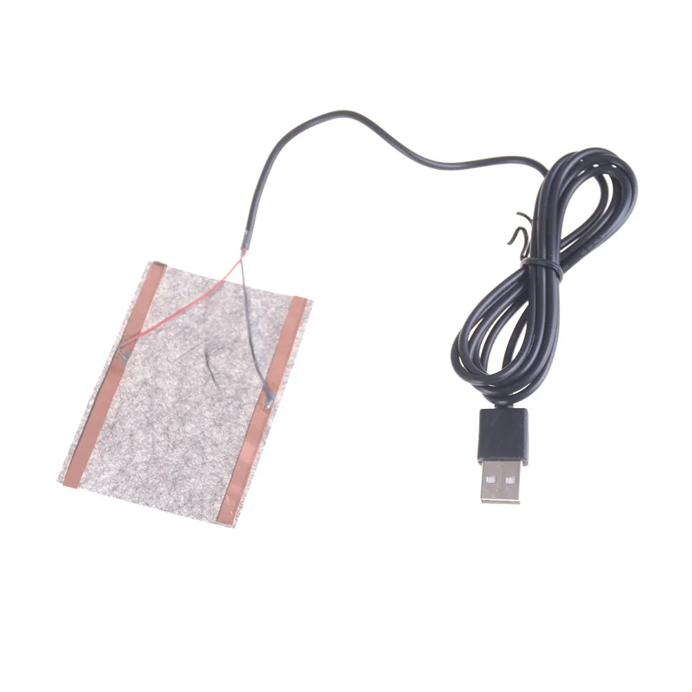 Зимняя грелка из углеродного волокна 2 шт./компл. 5 В с USB разъемом для рук перчатка