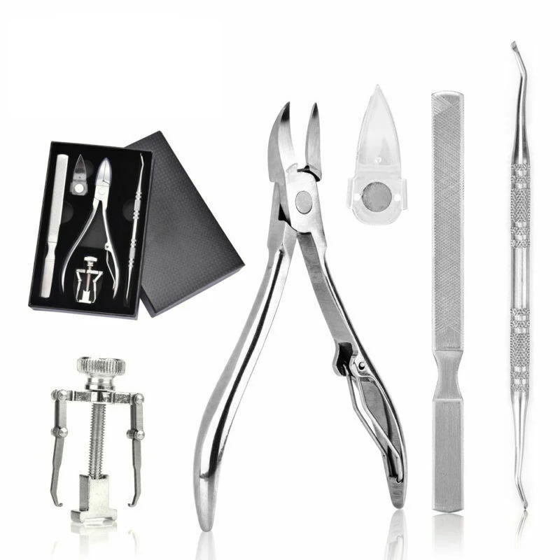 Cuticle Remover Kit Nail Clipper Trimmer for Cuticle Ingrown Nails Pedicure & Manicure Corrector Fixer Foot Care Tool