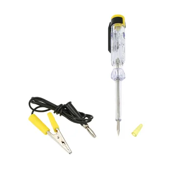 

Hot 6V/12V/24V Circuit Tester with Indicator Light Alligator Clip Voltage Tester Electrical Voltage Test Pen Car Accessories