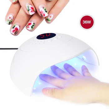 

36W Double Light Source LED Nail Lamp For Manicure Gel Nail Lamp Drying Lamp For Gel Varnish