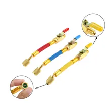 

3 Pcs Ball Valve With HVAC Refrigeration Hose For R410A R134A A/C Refrigeration Charging Hose Set With Ball Valve Manifold Gauge