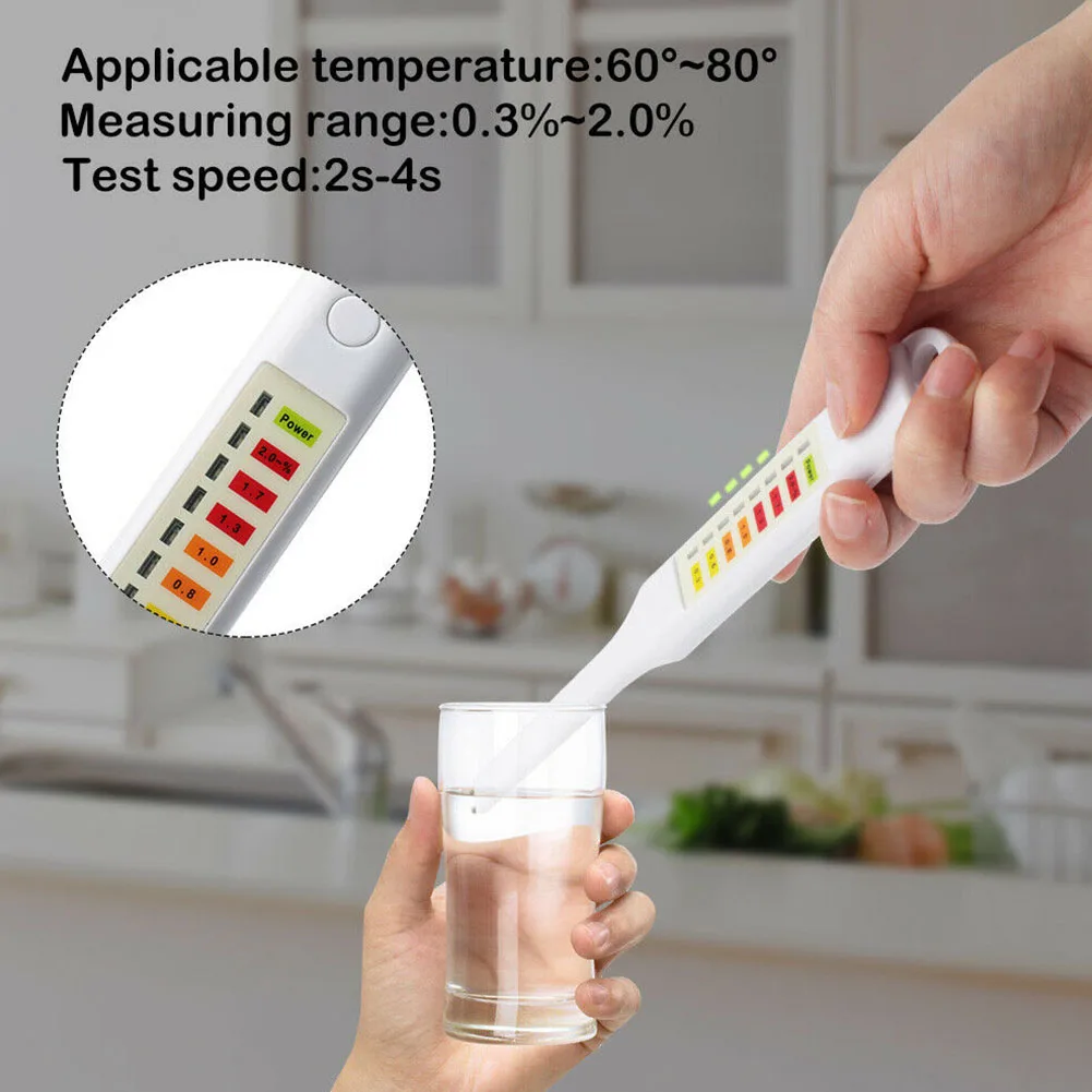 Электронный пищевой соленый суп-Salinometer ручной белый светодиодный детектор Легко управляемый ABS портативный тестер солености измеритель концентрации