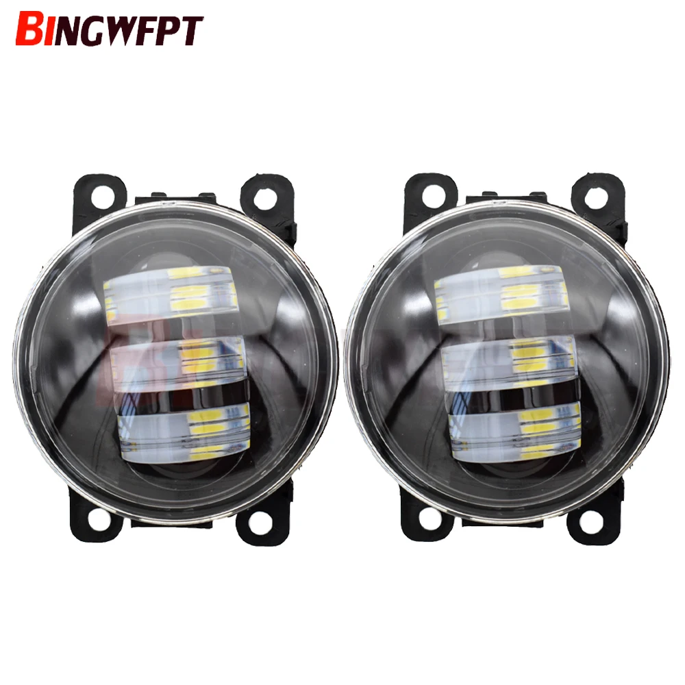 

2pcs LED Fog Light Lamp Front Bumper Light For Renault Sandero Stepway Hatchback 2009-2015 For Renault Megane 2/3 Duster Fluence