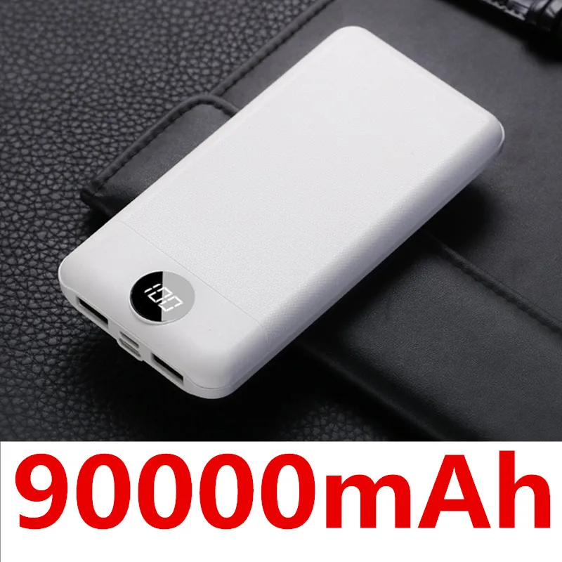 Power Bank 90000mAh Type C Micro USB C Power Bank LED Display Portable External Battery Charger For iPhone 12Pro Xiaomi Huawei portable charger Power Bank