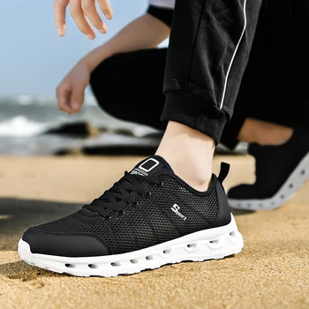 2021 Men Aqua Shoes Outdoor Breathable Beach Shoes Lightweight Quick-drying Wading Shoes Sport Water Camping Sneakers Shoes 3