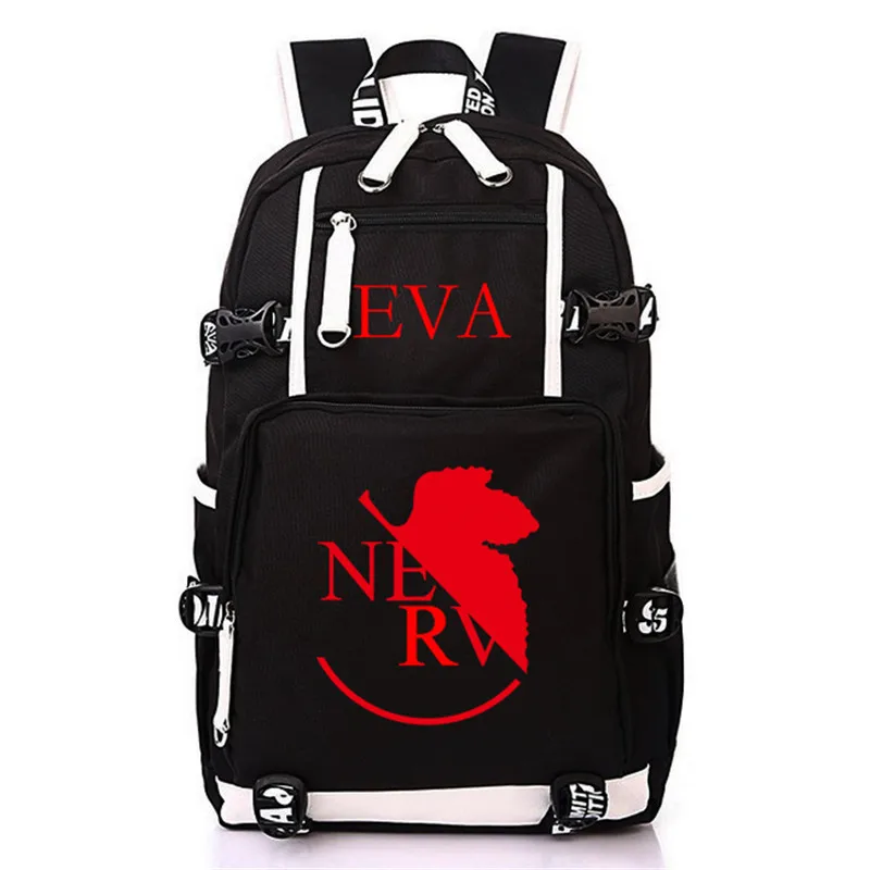 Style-2-red Neon Genesis Evangelion EVA рюкзак большой емкости для ноутбука дорожные сумки школьный рюкзак для мужчин подростков студентов - Цвет: Style-2-red