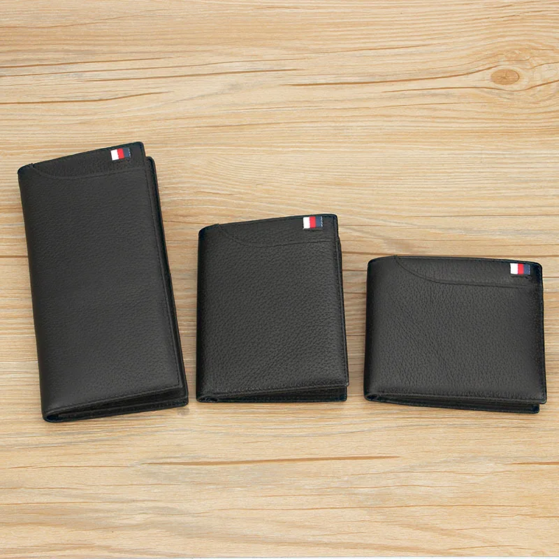 

MEN'S Wallet Short Genuine Leather Wallet Full-grain Leather Business Casual Youth Middle-aged Cross Wallet Korean-style Fashion