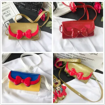 

Melissa Snow Princess Jelly Bag 2020 New Kids Girl Princess Bag Girl Mini Melissa Jelly Shoulder Bags Message bag BG011