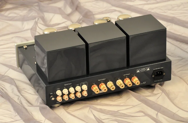 Новый ламповый усилитель MUZISHARE X7 KT88 GZ34 хит продаж с Phono и пультом дистанционного